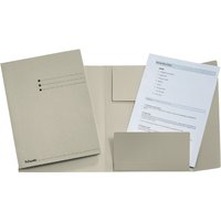 Dossiermap Esselte A4 3 kleppen manilla 275gr grijs