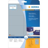 Etiket HERMA 4114 99.1X67.7mm zilver 200 stuks