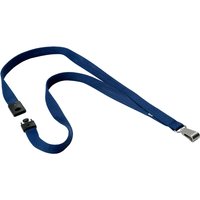 Textielkoord Durable 8127 met karabijnhaak nachtblauw 10 stuks