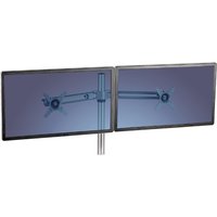 Zit-Sta monitorarm Fellowes dubbel zwart