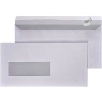 Envelop Hermes EA5/6 110x220mm venster 4x11links zelfklevend 500 stuks