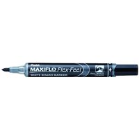 Whiteboardmarker Pentel MWL5SBF Maxiflo rond 1.5-4.5mm zwart