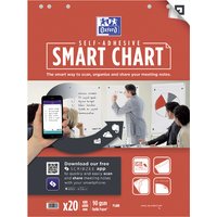 Flipoverpapier Oxford smart 60x80cm zelfklevend blanco 90gr 20 vel