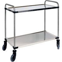 Serveerwagen met 2 plateaus 870x570x950mm