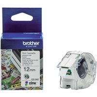 Etiket Brother CZ-1002 multifunctioneel 12mm 1 rol á 5m wit