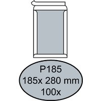 Envelop Quantore bordrug P185 185x280mm zelfklevend wit 100 stuks