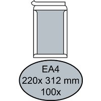 Envelop Quantore bordrug EA4 220x312mm zelfklevend wit 100 stuks