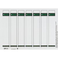 Rug-insteekkaart Leitz smal/kort 31x190mm wit 175 stuks