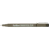 Fineliner Artline technisch 0.4mm zwart