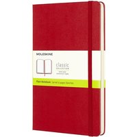 Notitieboek Moleskine large 130x210mm blanco hard cover rood