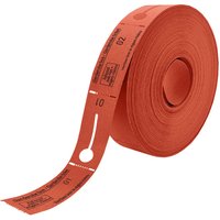 Garderobebonnen Combicraft nummering 2x 1 t/m 500 rood