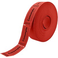 Consumptiebon Combicraft 57x30mm 2-zijdig 2x1000 stuks rood