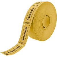Consumptiebon Combicraft 57x30mm 2-zijdig 2x1000 stuks geel