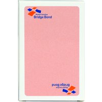 Speelkaarten bridgebond roze