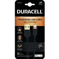 Duracell USB8012A Lightning-kabel Zwart