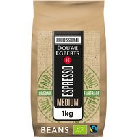 Koffie Douwe Egberts espresso bonen medium roast Organic en Fairtrade 1kg