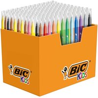 Kleurstiften BicKids couleur medium assorti schoolbox à 144 stuks