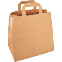 Tas IEZZY kraft papier 32x16x27cm (bxdxh) bruin 250 stuks