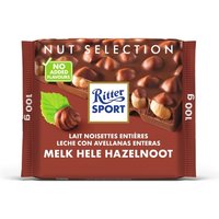Chocolade Ritter Sport melk-hele hazelnoot 100gr