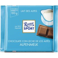Chocolade Ritter Sport alpenmelk 100gr