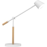 Bureaulamp Unilux Vicky led hout wit