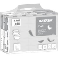 Handdoek Katrin Plus w-vouw 3-laags 203x320mm 25x90 vel wit 61600
