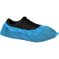 Schoenovertrek CMT 70mu geruwd maat 36-46 CPE blauw 50 stuks