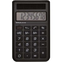 Maul ECO 250 Zakrekenmachine Zwart Aantal displayposities: 8 werkt op zonne-energie (b x h x d) 60 x 98 x 12 mm