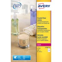 Etiket Avery L7783-25 96x50.8mm transparant 250 stuks