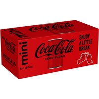 Frisdrank Coca Cola zero blik 150ml