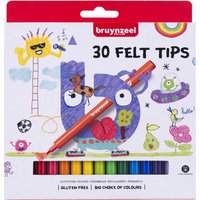 Viltstift Bruynzeel Kids assorti 30 stuks