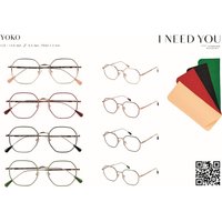 Leesbril I Need You Yoko assorti doos à 20 brillen en hoesjes