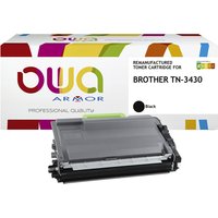 Toner OWA alternatief tbv Brother TN-3430BK zwart