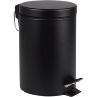 Afvalbak BRASQ pedaalemmer 12 liter zwart