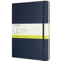 Notitieboek Moleskine XL 190x250mm blanco hard cover sapphire blue