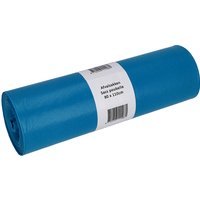 Afvalzak Cleaninq 80x110cm LDPE recycled T60 140L blauw rol à 20 stuks