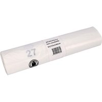 Afvalzak Cleaninq 65/25x140cm HDPE recycled T25 240L transparant rol à 10 stuks