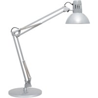 Bureaulamp MAUL Study voet excl.LED lamp E27 zilver