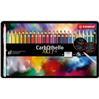 Kleurpotloden STABILO CarbOthello kalkpastel assorti blik à 48 stuks