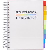 Projectboek Pukka Pad White B5 lijn 10-tabs 400 pagina's 80gr