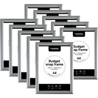 Kliklijst Europel Budget A4 10 stuks zilver