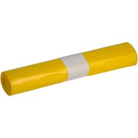Afvalzak Propsac HDPE T23 58x100cm 70L geel rol à 25 stuks