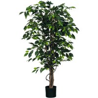 Kunstplant Mica Ficus groen in plastic pot Ø85 150cm