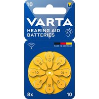 Batterij VARTA hoortoestel 8x 10