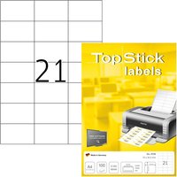 Etiket TopStick 8708 70x42.3mm wit 2100 stuks