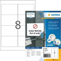 Etiket HERMA 10308 96x63.5mm verwijderbaar wit 800 stuks
