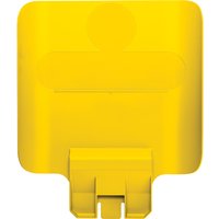 Paneel Rubbermaid Slim Jim Recyclestation voor label geel