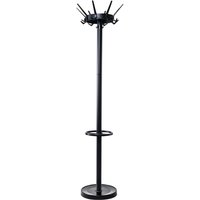 Kapstok MAUL Caligo staand 175cm 32 haken zwart RAL9004