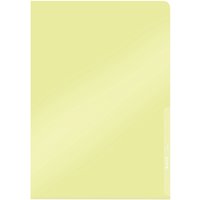 Insteekmap L-model Leitz Premium copy safe 0.15mm PVC A4 geel 100 stuks