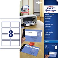 Visitekaart Avery C32015-25 85x54mm 260gr mat 200stuks